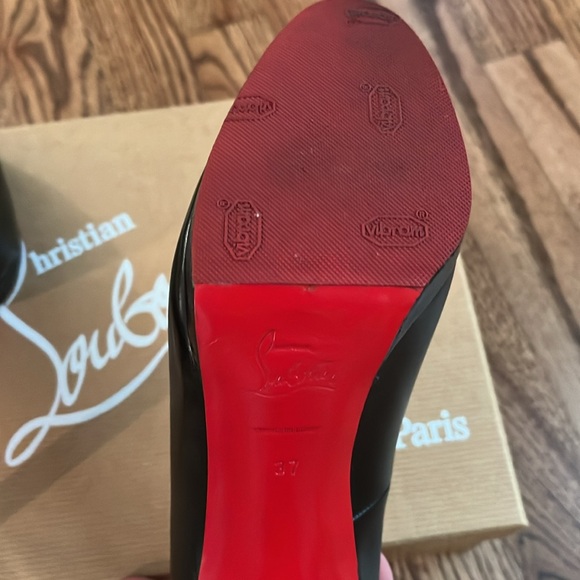 Christian Louboutin Black Bruges Platform Heel size 37 - Picture 10 of 17